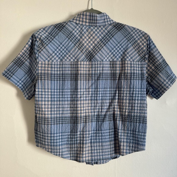 Sunday Best Plaid Button-up Crop (Aritzia) - Picture 2 of 4